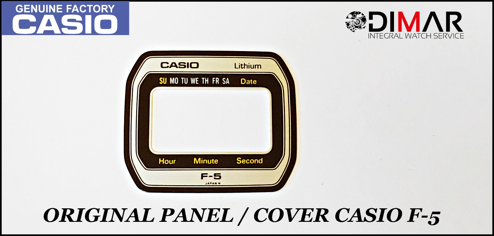 VINTAGE CASIO ORIGINAL PANEL/ COVER FOR CASIO F-5