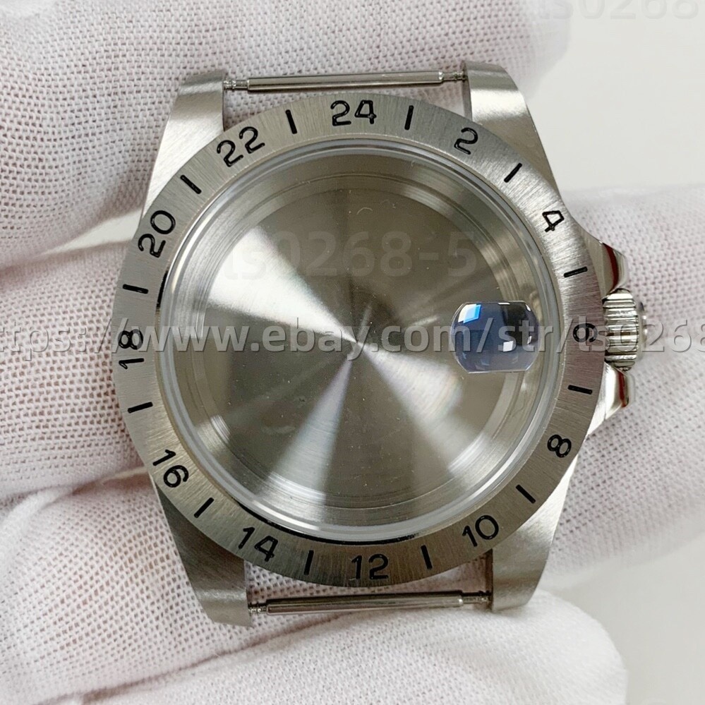 39mm Stainless Steel Calendar Sapphire Glass Solid Watch Case For NH35/36ETA2836