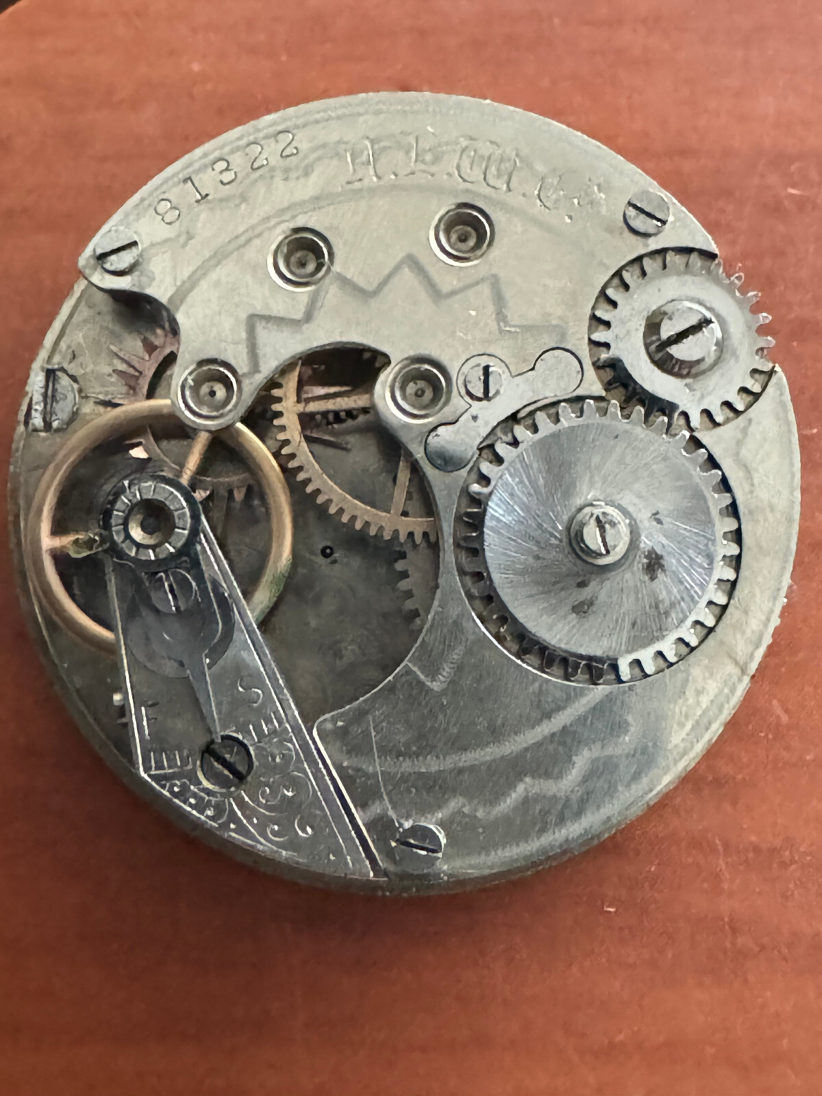VINTAGE 27.65MM NEW ENGLAND WATCH CO. POCKET WATCH MOVEMENT FANCY DIAL