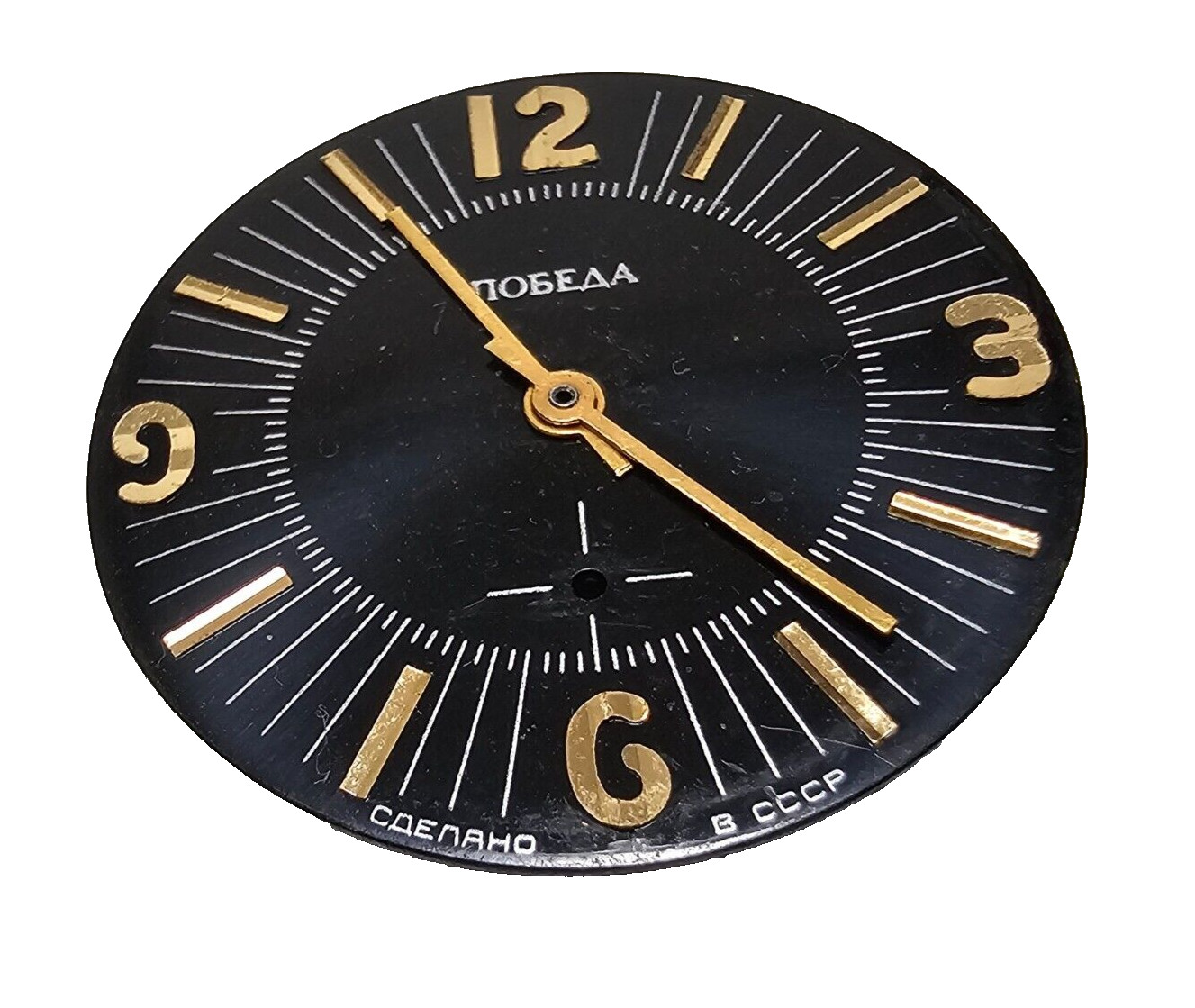 USSR Rare Black Dial Pobeda for Wristwach for Men’s Collectible Watch