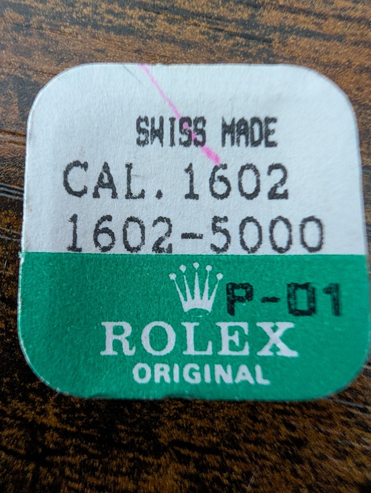 ROLEX- SET OF SCREWS-FACTORY SEALED-CAL 1602 PART 1602-5000