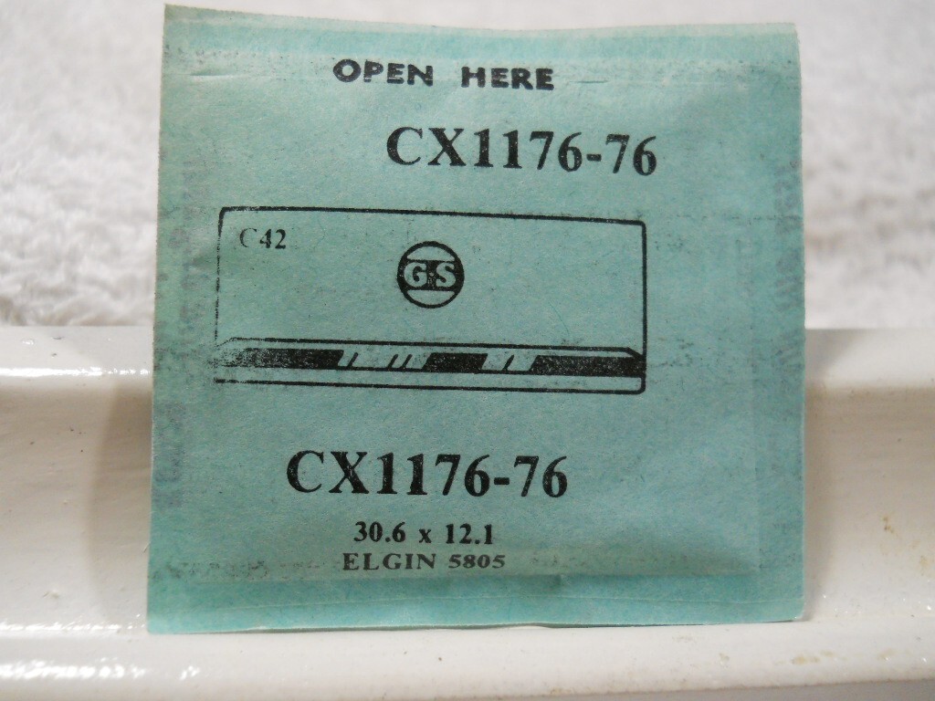 GS CX1176-76 Watch Crystal Fit Elgin 5805 – 30.6 x 12.1 mm Replacement / Repair