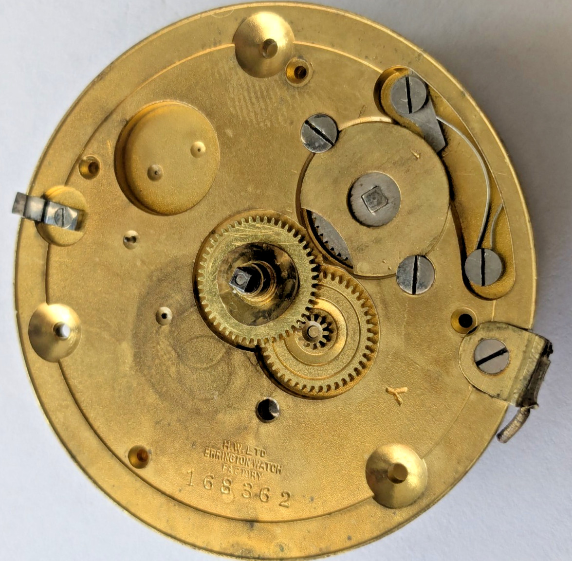 Antique Fattorini Bradford Pocket Watch Movement Errington Factory Under Dial 26