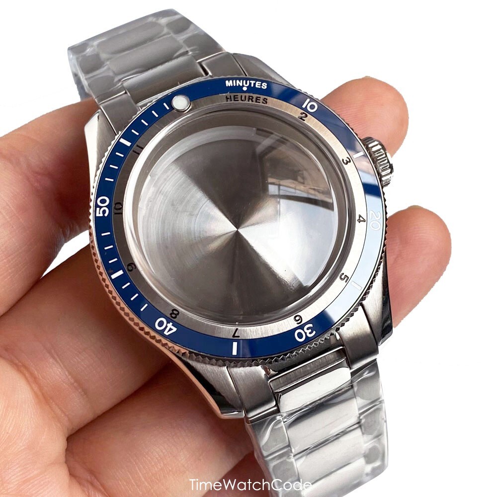 40mm NH35 Diving Watch Case Bubble Sapphire Fit NH36 NH38 PT5000 ETA2824 20BAR