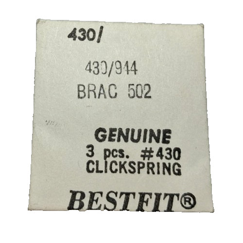 BRAC 502 505 547 Click Spring watch part #430/944 (3-pack)