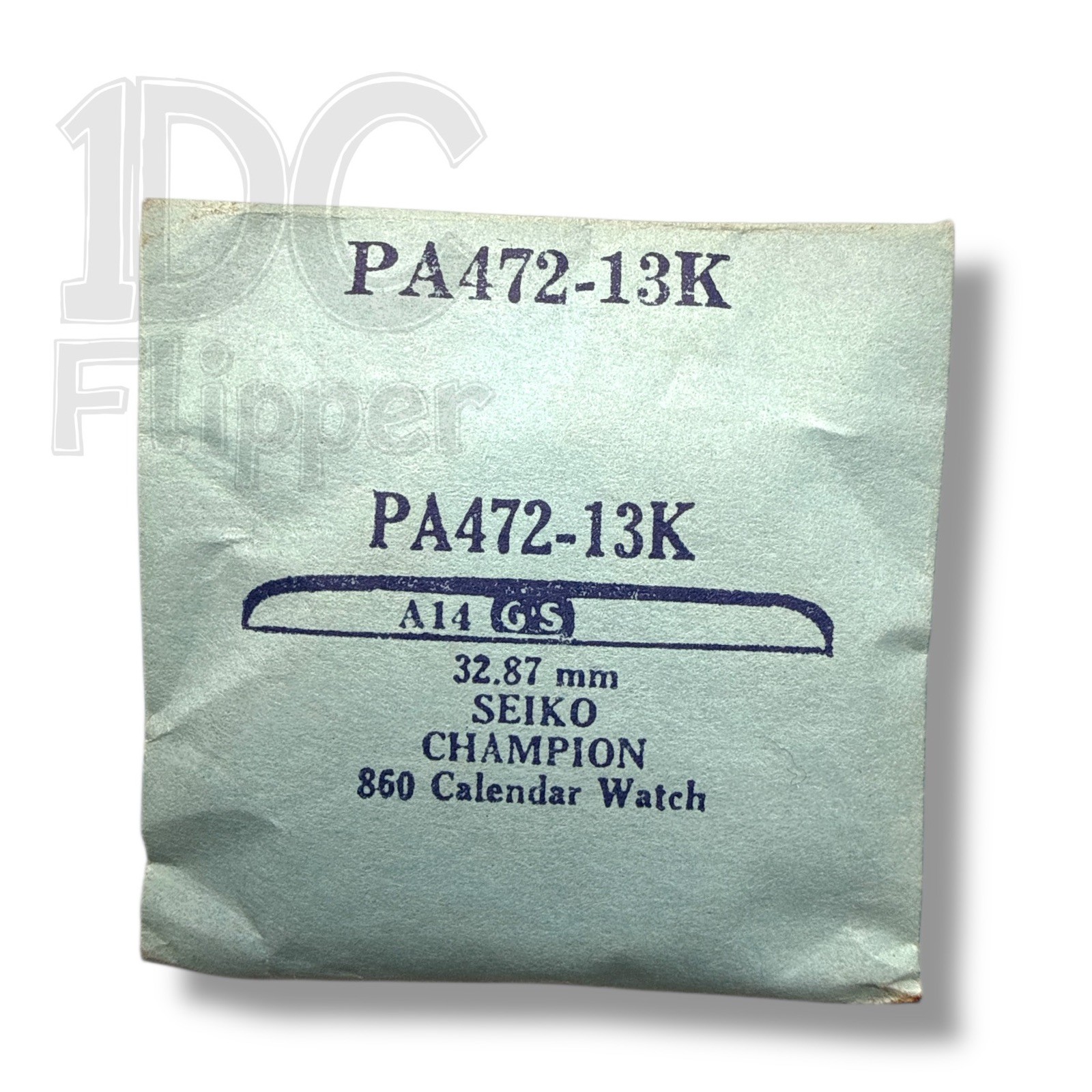 Seiko Watch Crystal 327W09AN G-S PA472-13K Seiko Champion 860 Series 7622 Read!