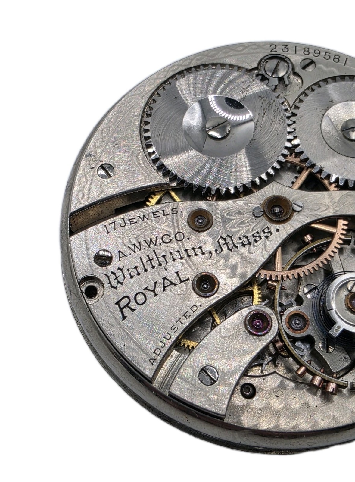 Waltham Royal Size 12 17J Grade 620 Mechanical Watch Movement 23189581 Lot 404