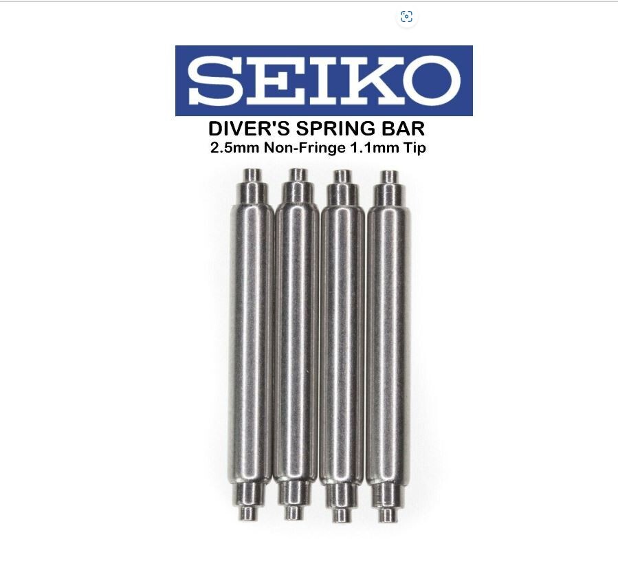 4 PC 22mm 2.5mm FAT SEIKO OEM 7S26 SKX007 SKX009 SKX011 Non-Fring 1.1mm Tip