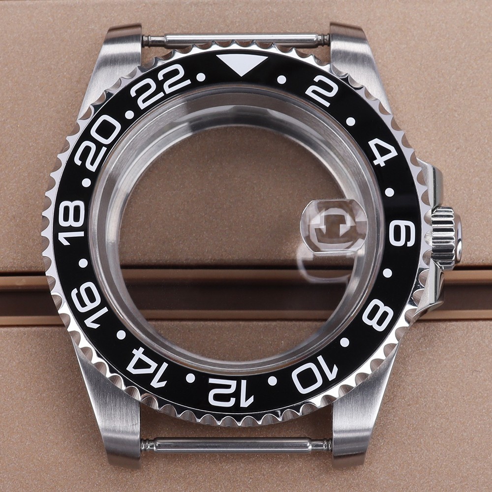 FEIYASHI 40mm Brushed Steel NH35 Watch Case Sapphire For Seiko NH35 Miyota 8215