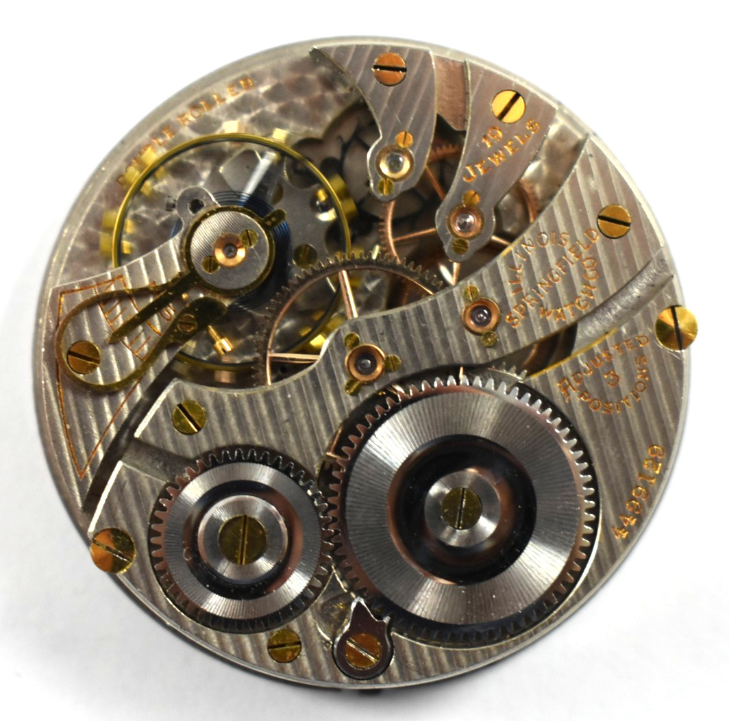 Vintage Illinois Grade 706 16s 19J OF Pocket Watch Movement lot.wb