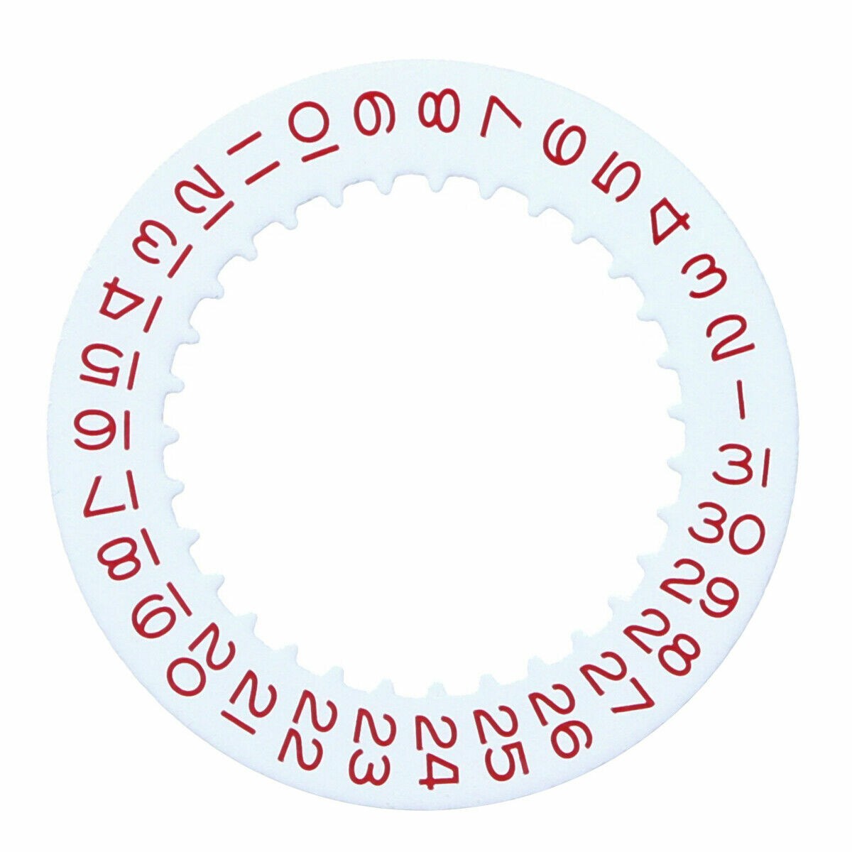 DATE DISC FOR ROLEX TURN-O-GRAPH 3135/3155 16263 16264 116261 116264 WHITE RED