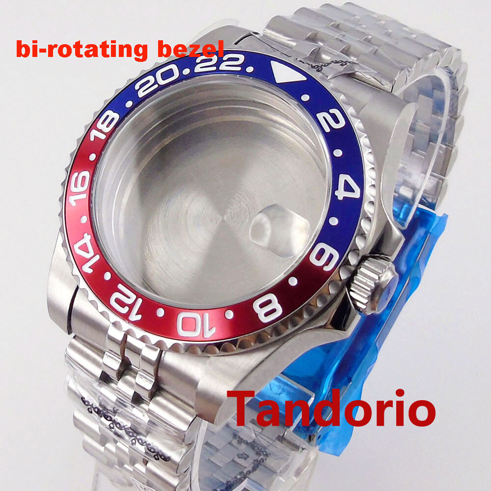 20ATM Diver Sapphire Glass 40mm Watch Case Bidirectionally Bezel Fit NH35 PT5000