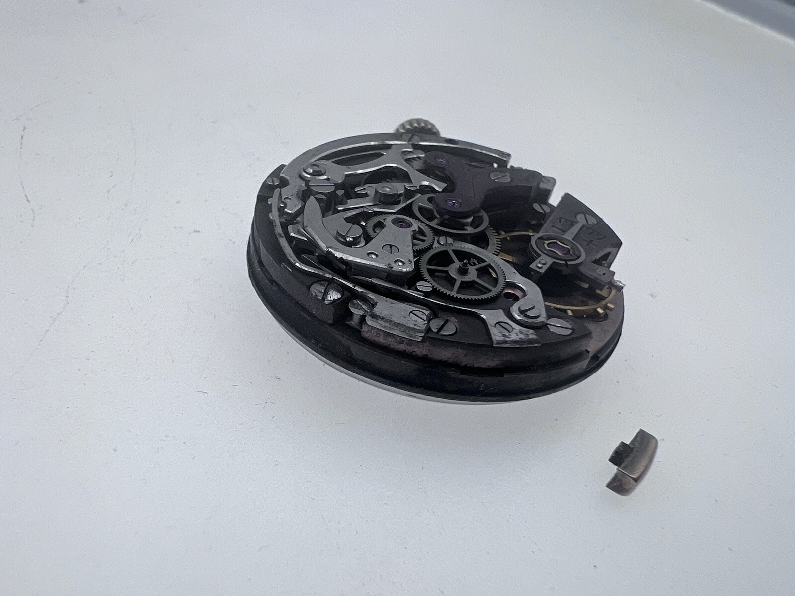 EBERHARD Calib. 14000 Complete and Working Movement To Overhaul Buttons