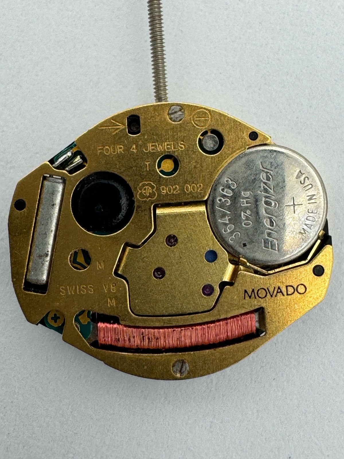3 Vintage ETA 902.002 Untested Quartz Watch Movements Movado For Parts Or Repair