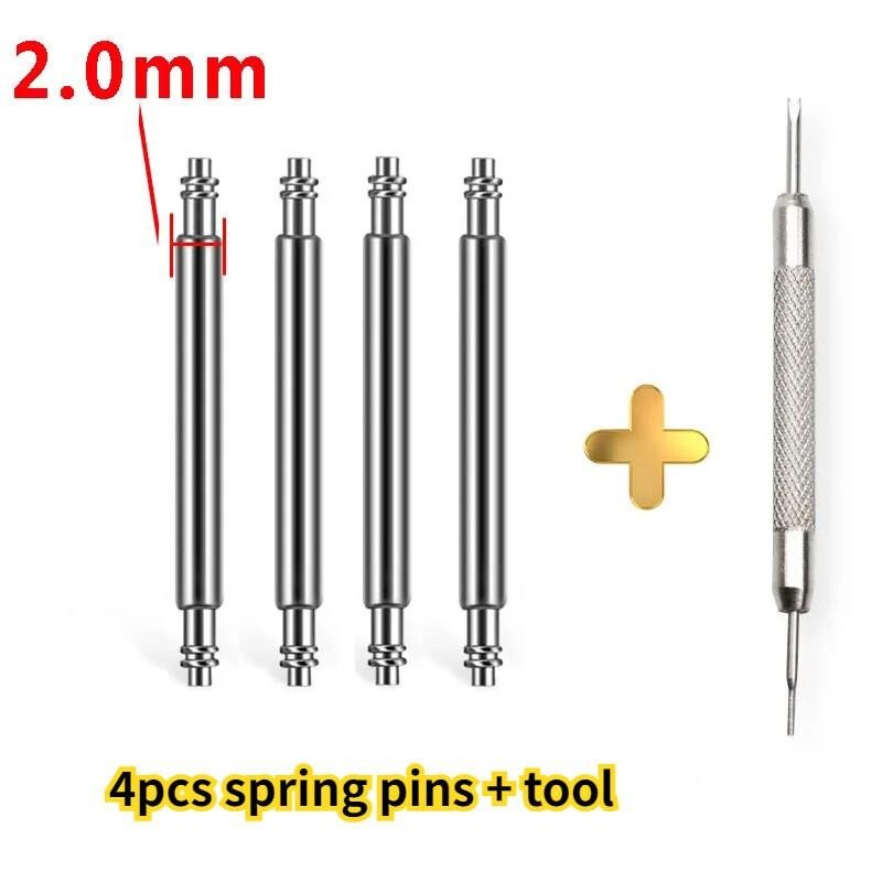 2mm 2.3mm 22 26mm Steel Spring Pins For Garmin Fenix Watch Strap Bars Connecting