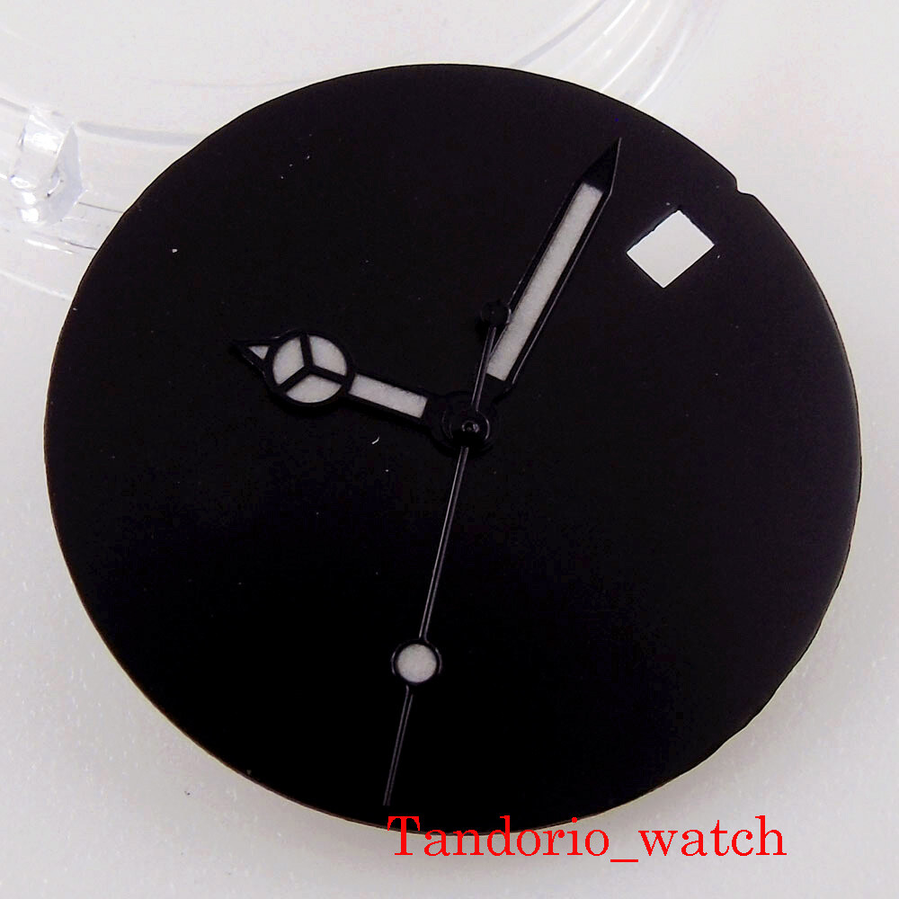 Bliger 29mm Black Sterile No Logo Watch Dial Hand For NH35 MIYOTA 8215 Movement