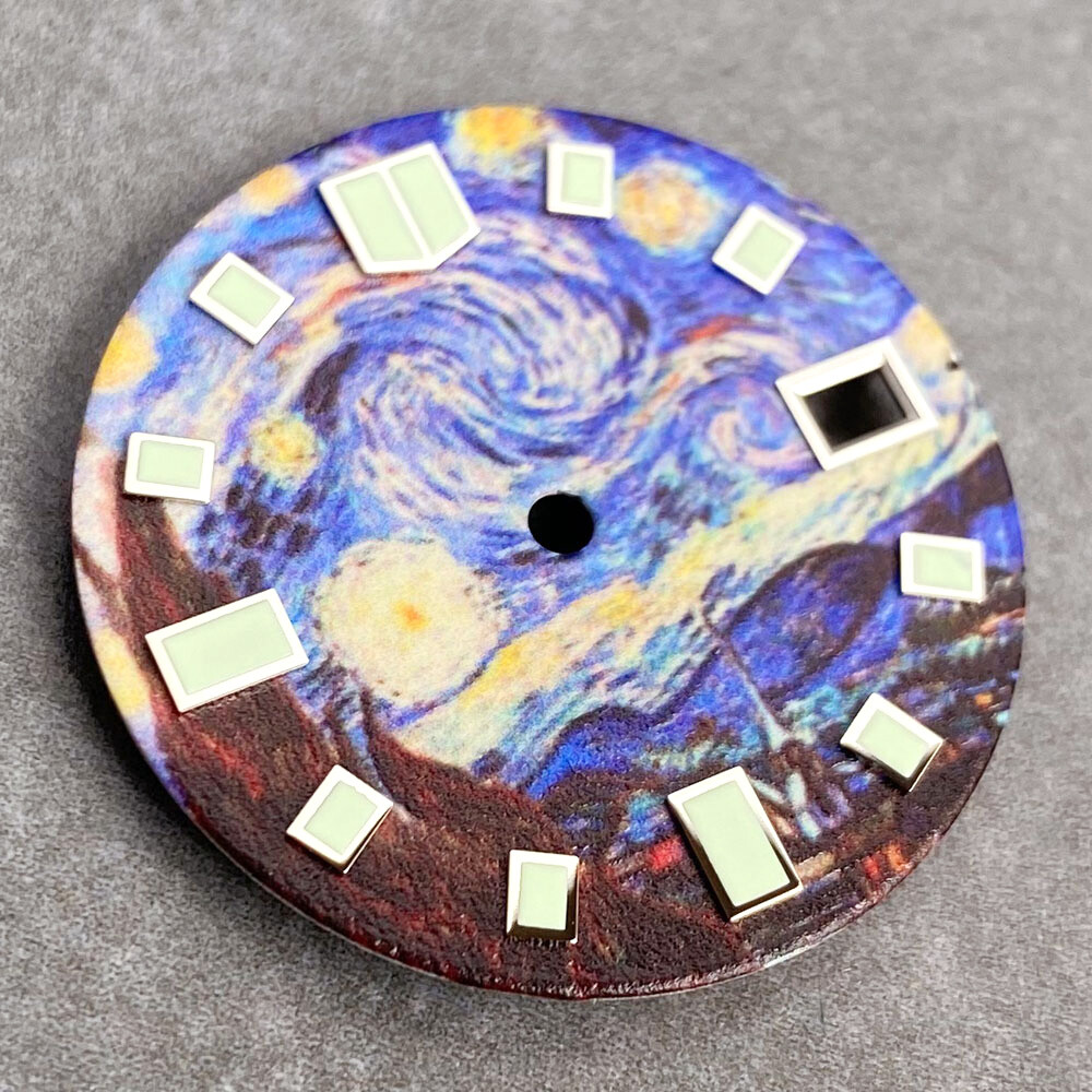 Starry Sky Watch Dial Blue Dial for NH35 NH36 NH38 NH70 NH71 NH72 Full Luminous