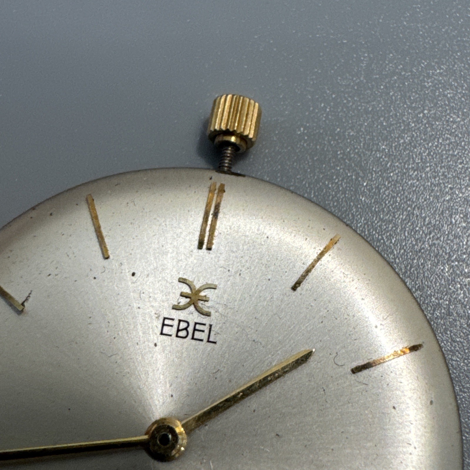 Works! Vintage Ebel Fab Suisse Men’s Wind Up Watch Movement Dial Face Hands