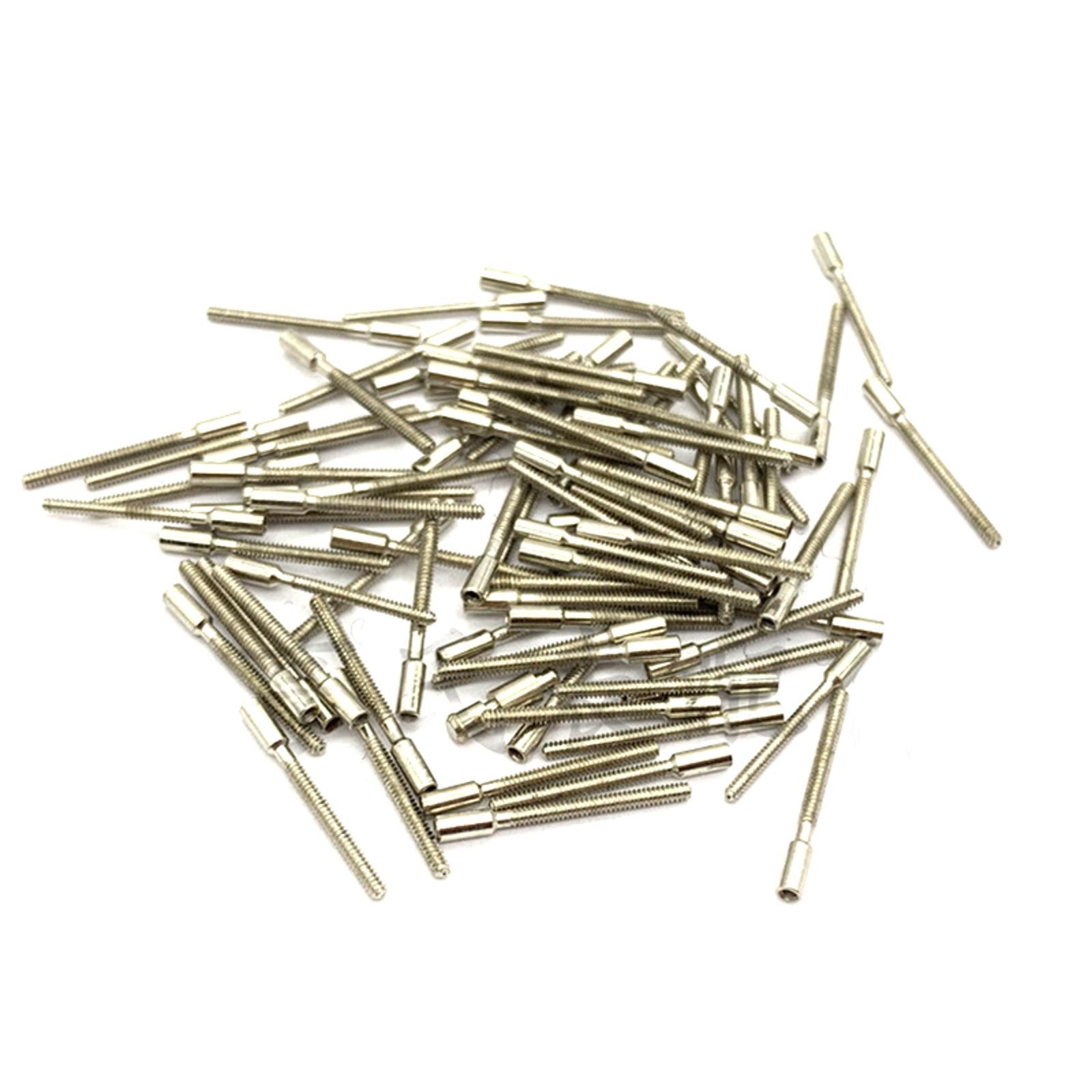100PCS Wrist Watch Winding Stem Extensions Neddles Pin Watchmaker Repair Tool