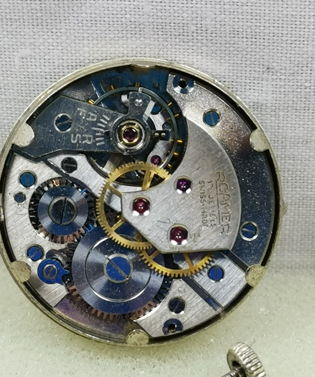 Roamer RW 17J Cal. MST 372 Swiss Wristwatch Movement Parts/ Repair!