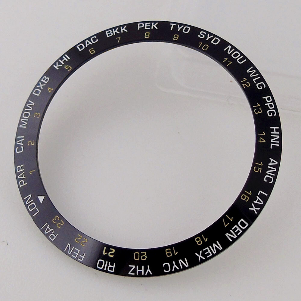 38mm*30.6mm Sloped Red/Blue/Black Bezel Aluminum Bezel Inserts it 40mm Men Watch