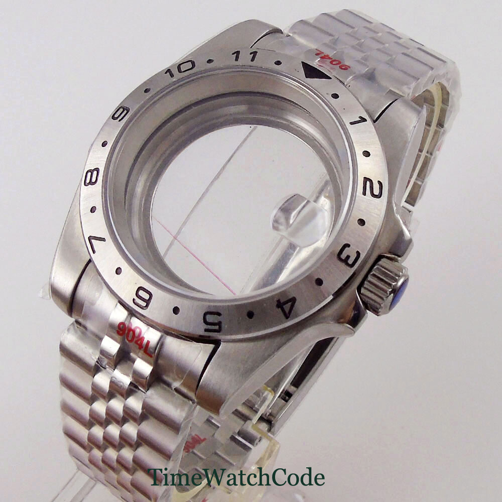 39mm Sapphire Glass Watch Case Fits NH35 PT5000 ETA2824 Miyota8215 821A DG2813