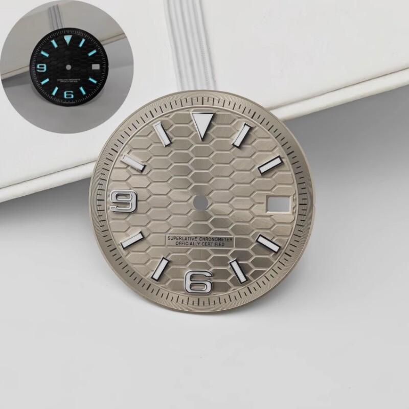 28.5mm 31mm Watch Dial blue Luminous fits NH35/NH36 movement Watch Parts