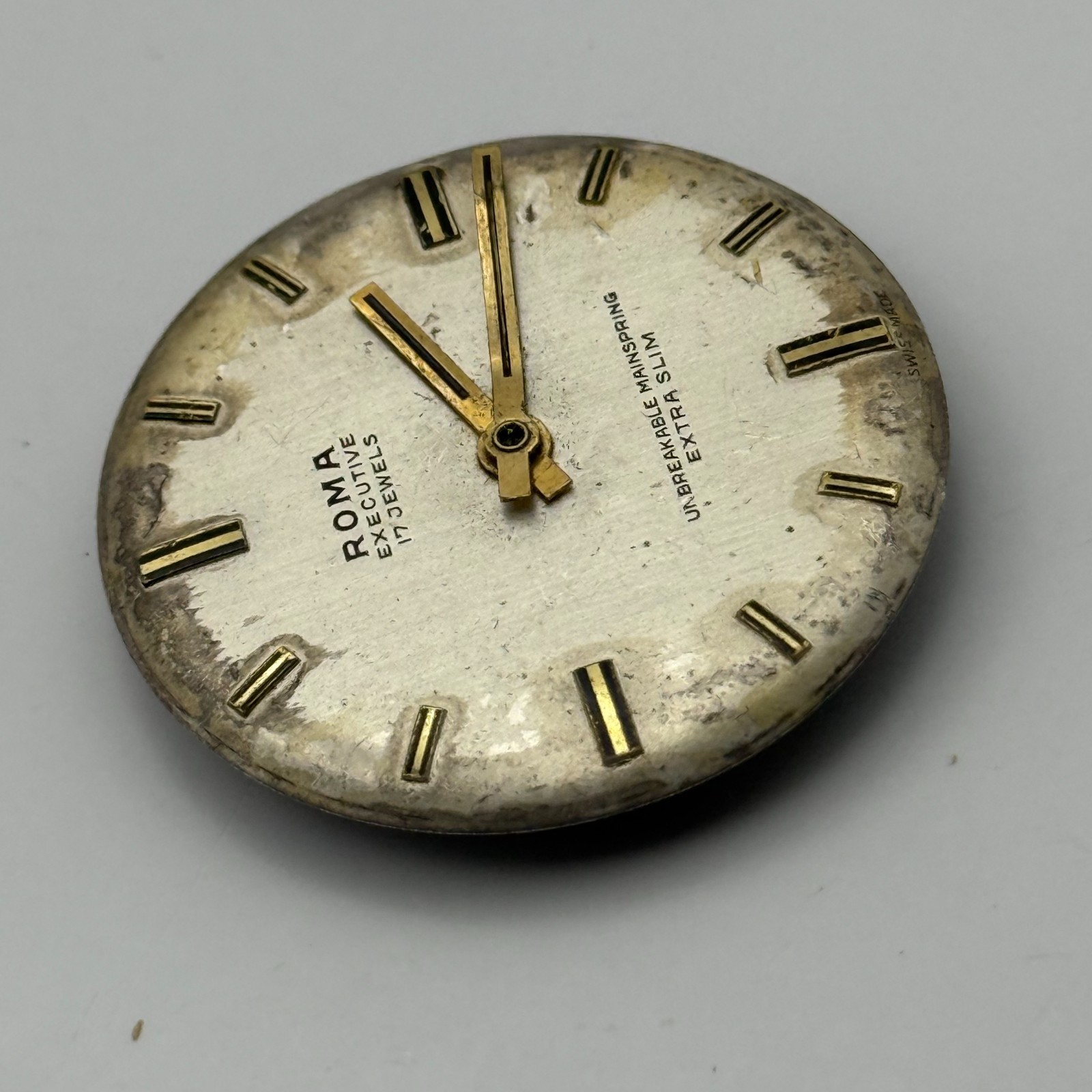 EB 8800 Watch Movement Roma Executive Extra Slim 17 Jewels Swiss Parts 27mm