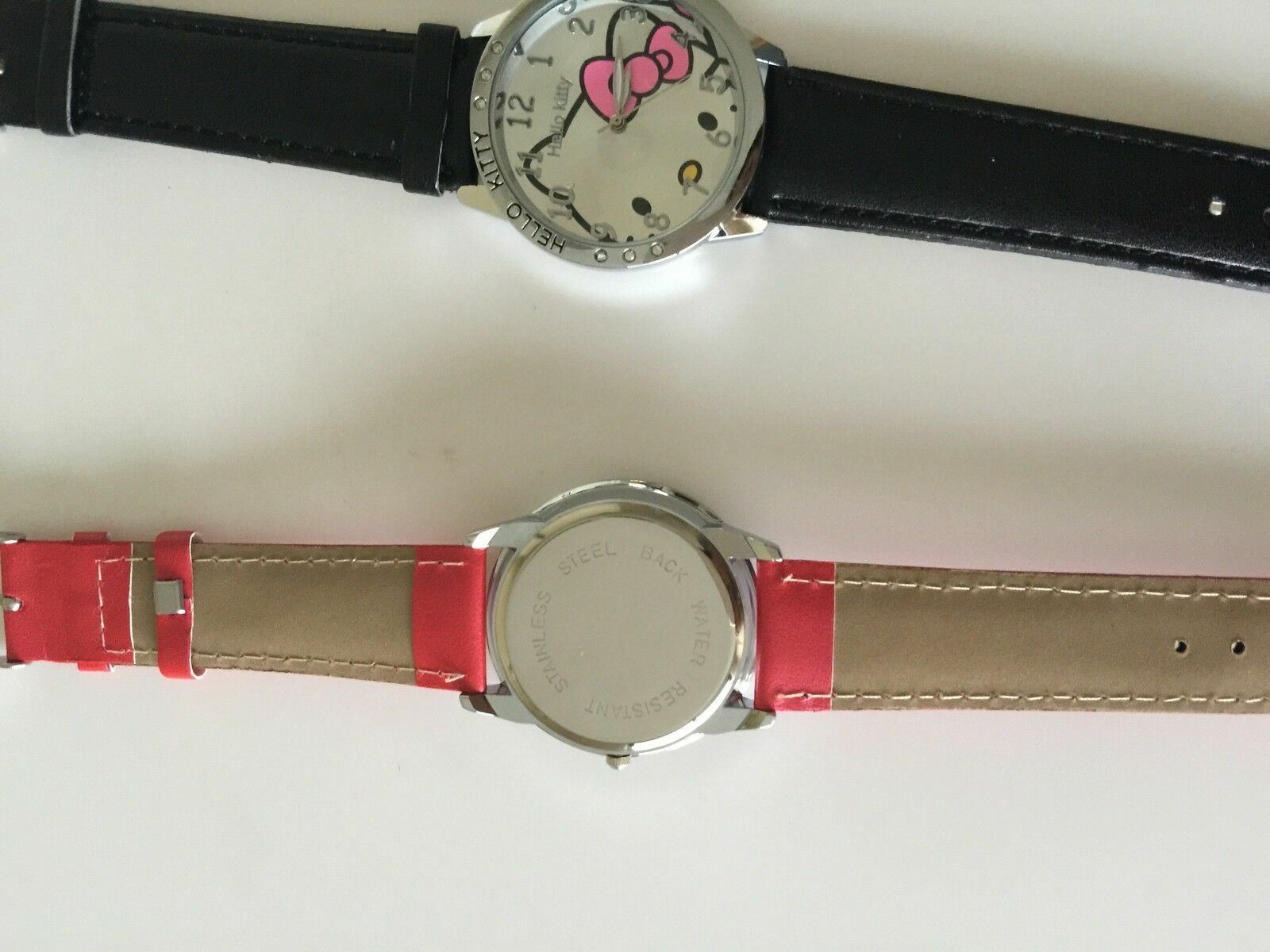 1P Lady Children Kid School Girls Hello Kitty Crystal Wrist Watch Birthday Gift