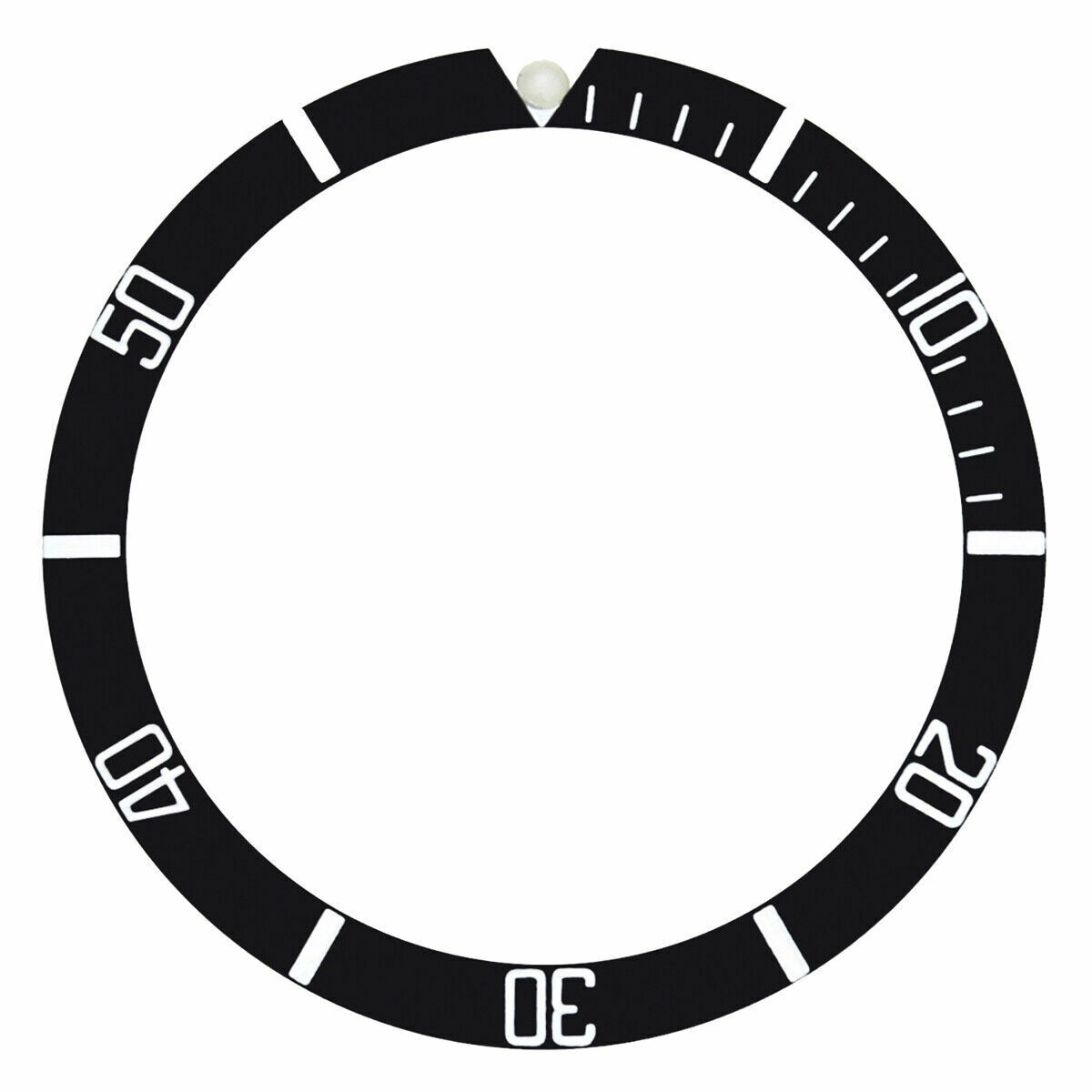 BEZEL INSERT FOR VINTAGE ROLEX SEA DWELLER 1665 PLASTIC (ACRYLIC) PEARL @12