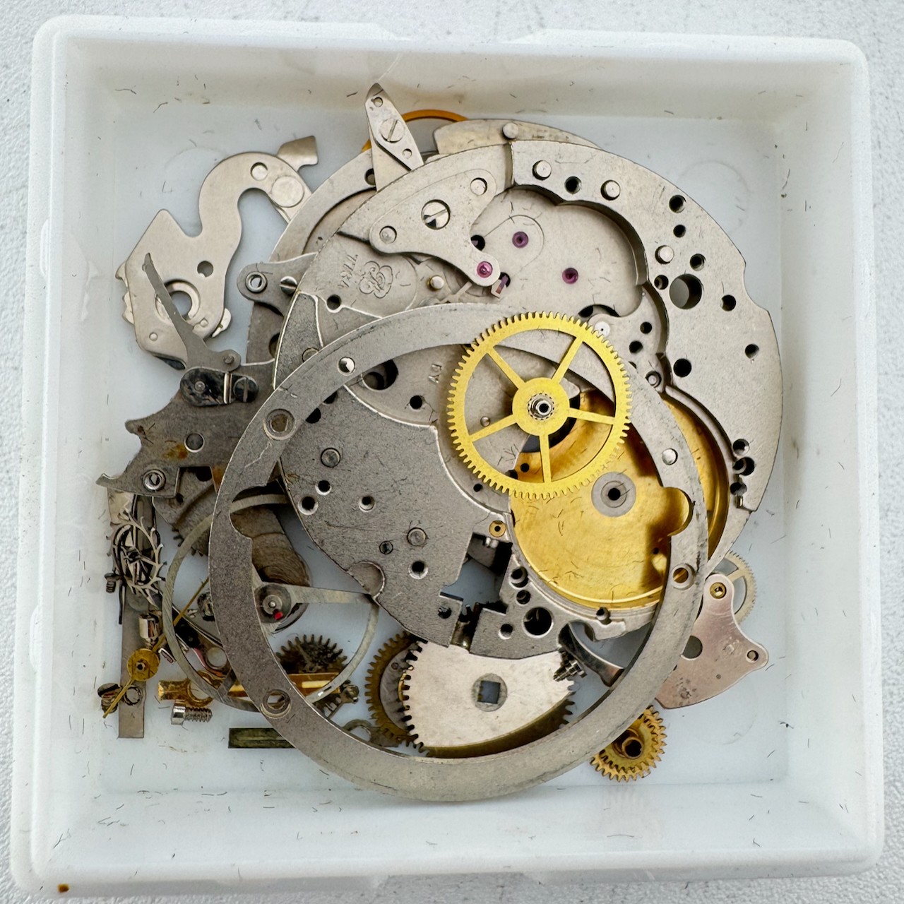 Vintage Unbranded Chronograph 17J Mechanical Wristwatch Movement Valjoux 7734