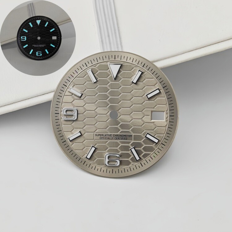 28.5mm 31mm Watch Dial blue Luminous fits NH35/NH36 movement Watch Parts