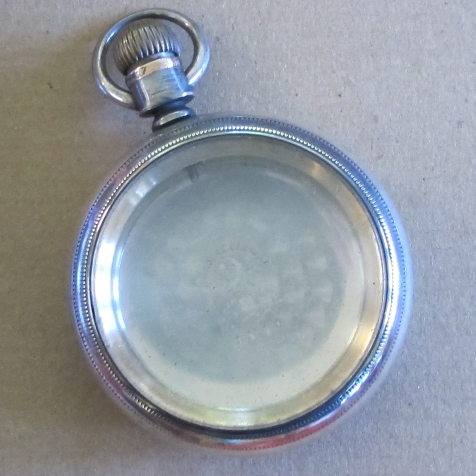 CRESCENT COIN SILVER Heavy POCKETWATCH CASE 18 SIZE Open Face – Lever Set