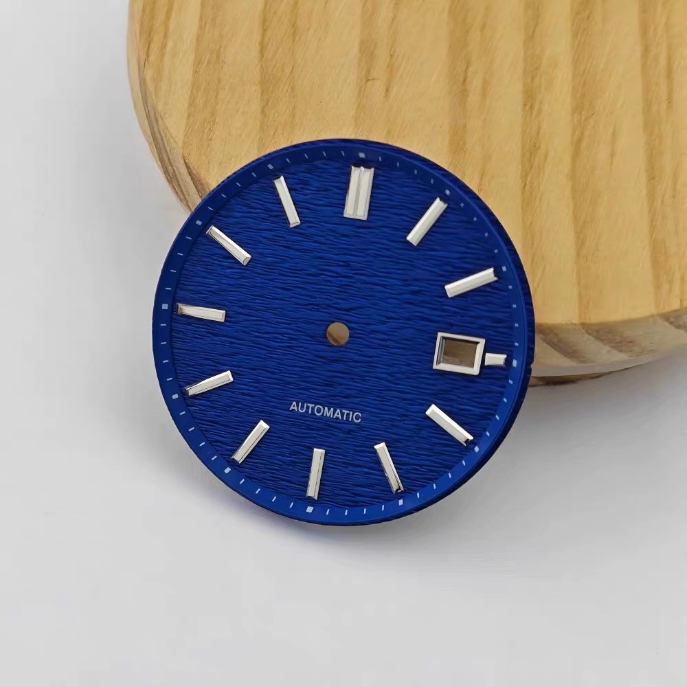 33.5mm Navy Blue Watch Dial Date for NH35/36