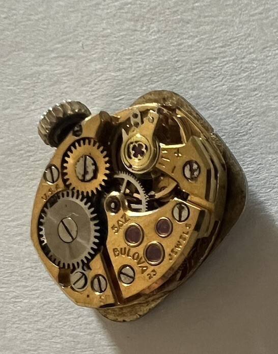 Vintage Bulova 23J 5AZ Wristwatch Watch Movement for repair