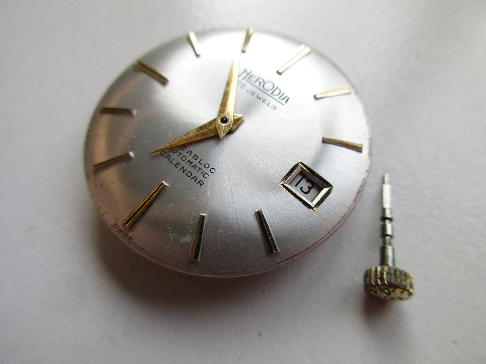 AS A. Schild cal. 1700/01 Swiss automatic watch movement *gold color* – running