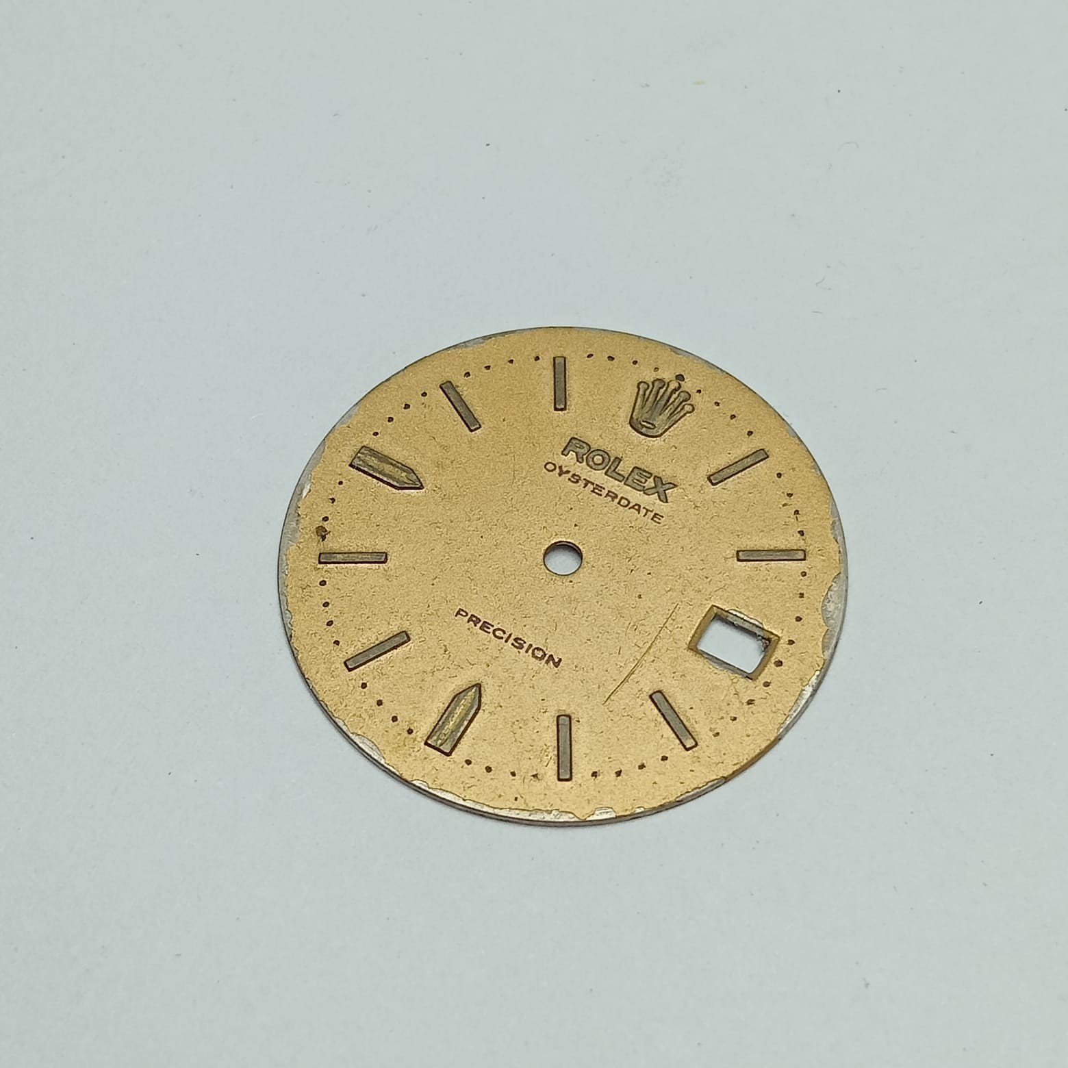 Rolex Oyster Date Precision 6694 Watch Dial For Parts UMB164ARL5