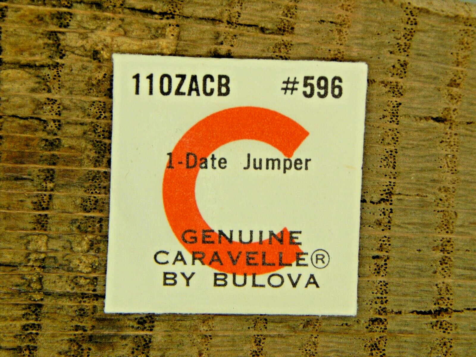 Genuine Caravelle by Bulova 11OZACB Date Jumper 596 Watch Part NEW OLD STOCK