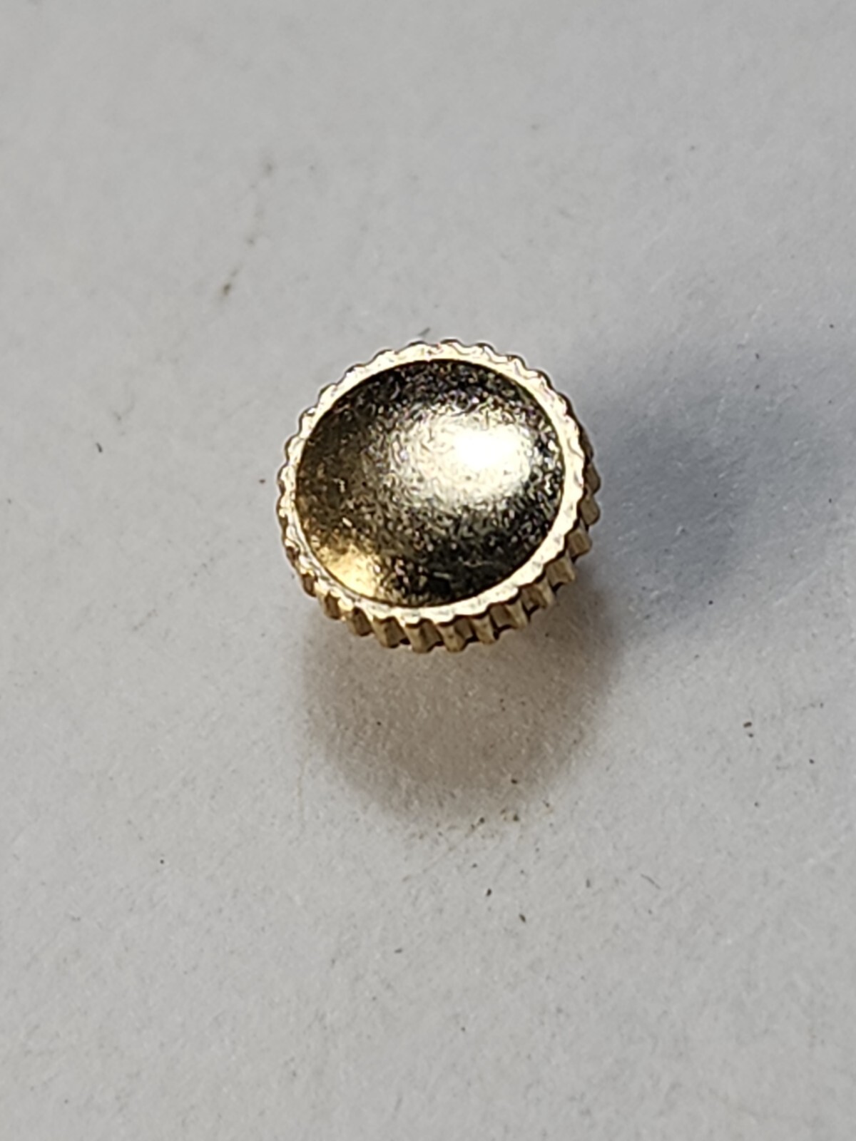Vintage gold G.F. Watch Crowns Tap 10 5.2mm dia. 2mm long post. Fits 2.25 tube