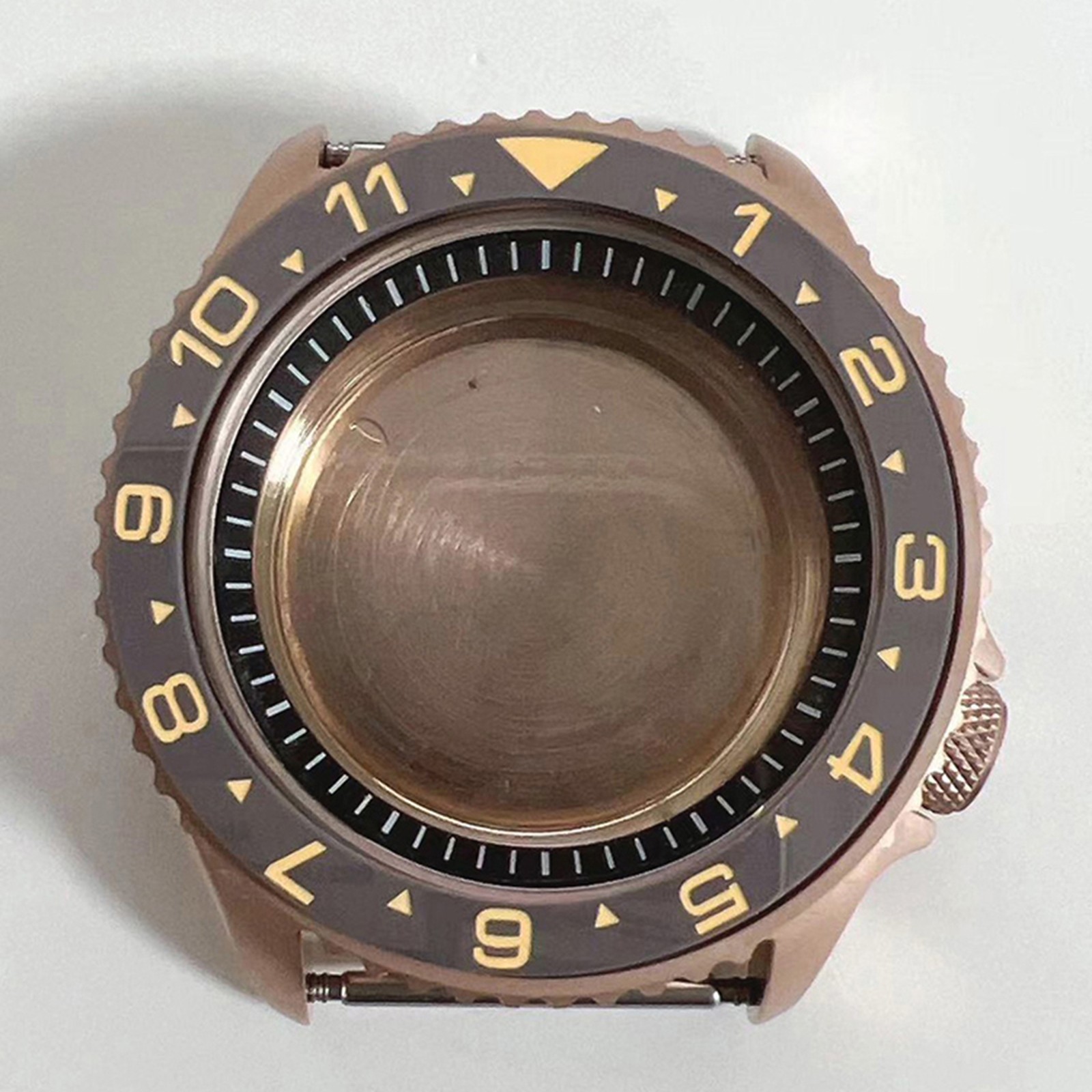 41.5mm Stainless Steel Rose Gold Watch Case For NH35/NH36/4R Movement