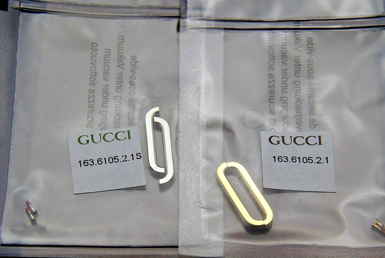 NIB Gucci Replacement Link – 6100 / 6105 L Watch Bracelet- Gold and Silver Tone