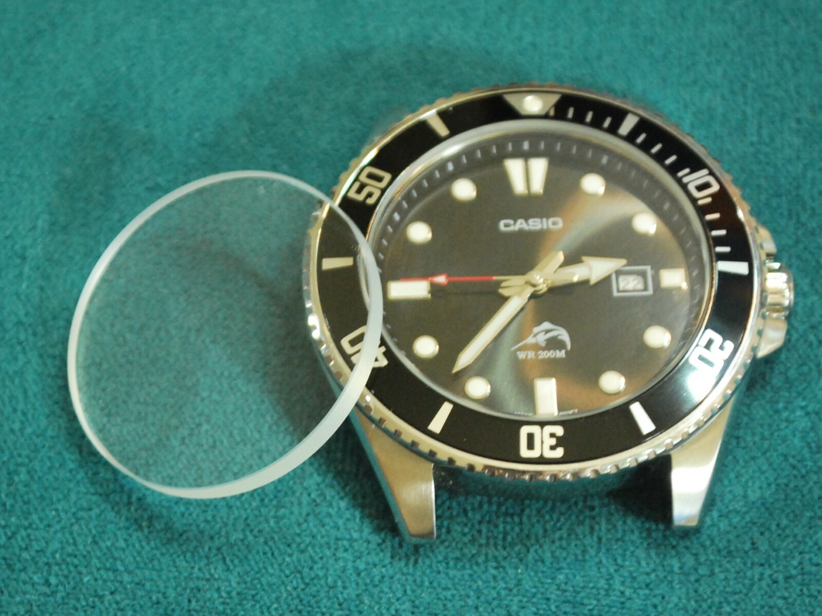 New Generic 3mm Thick Mineral Glass For CASIO MDV106 Men’s Diver Watch