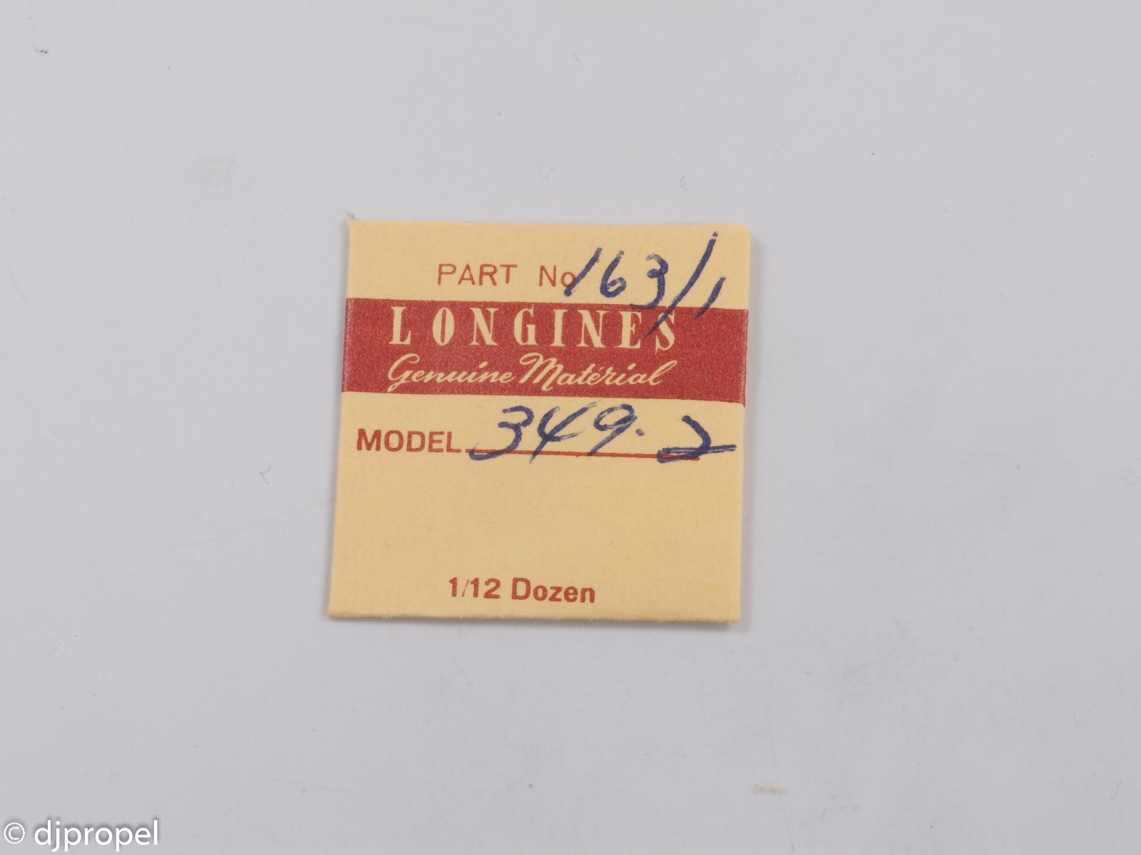 Longines Genuine Material Part #163-1 Center Pipe for Longines 349.2