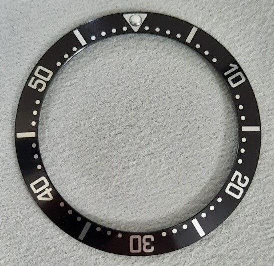 38mm Black Bezel insert For Divers Watch Rolex Seiko SKX SRPD Omega Aluminium