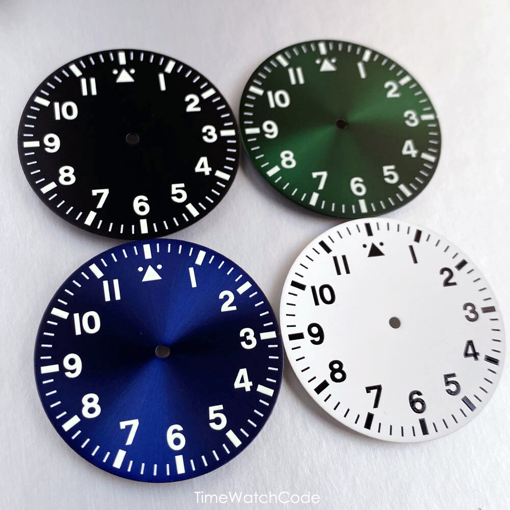 NH35 Pilot Watch Case 43mm for NH36 NH38 PT5000 ETA2824 Sapphire 200M Waterproof