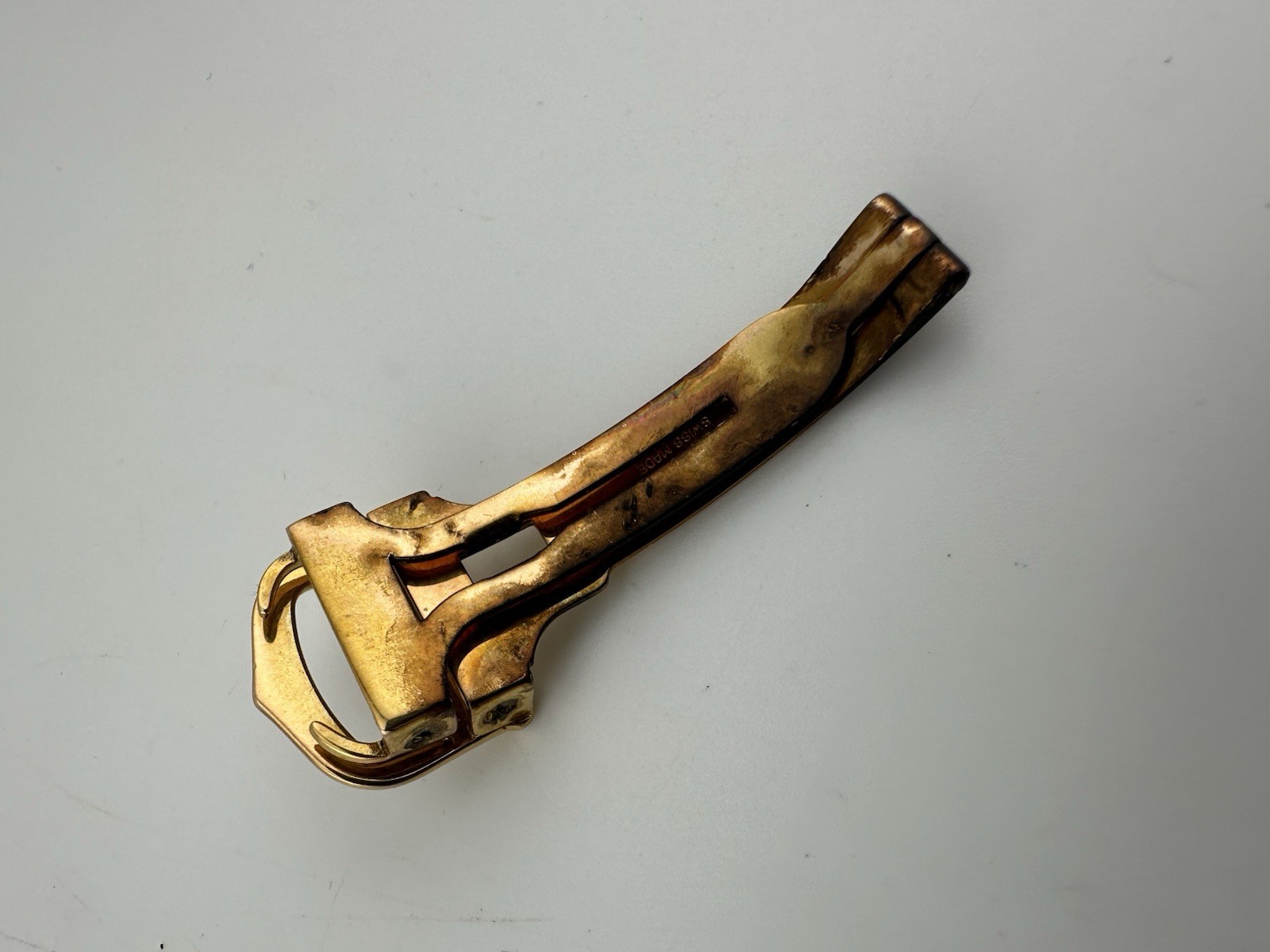 Cartier Watch Buckle 18ct Yellow Gold Vermeil Folding Deployant Clasp 14mm
