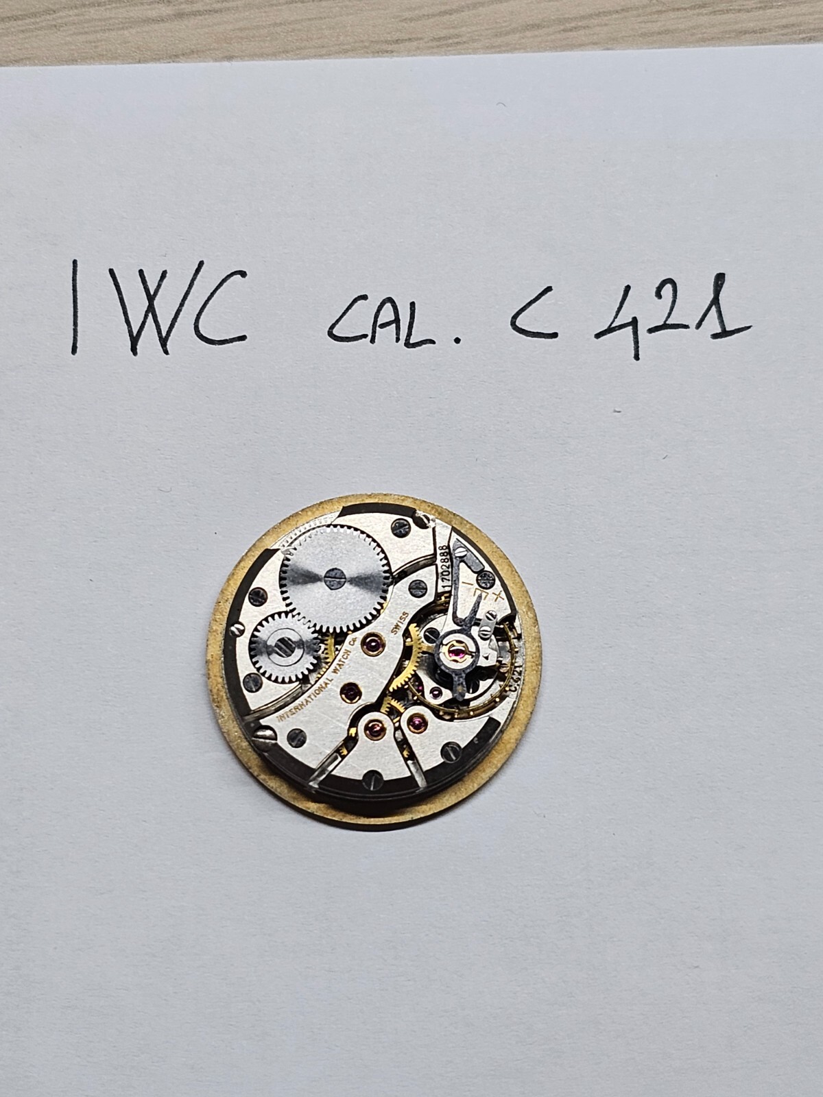 IWC C 421 COMPLETE MOVEMENT