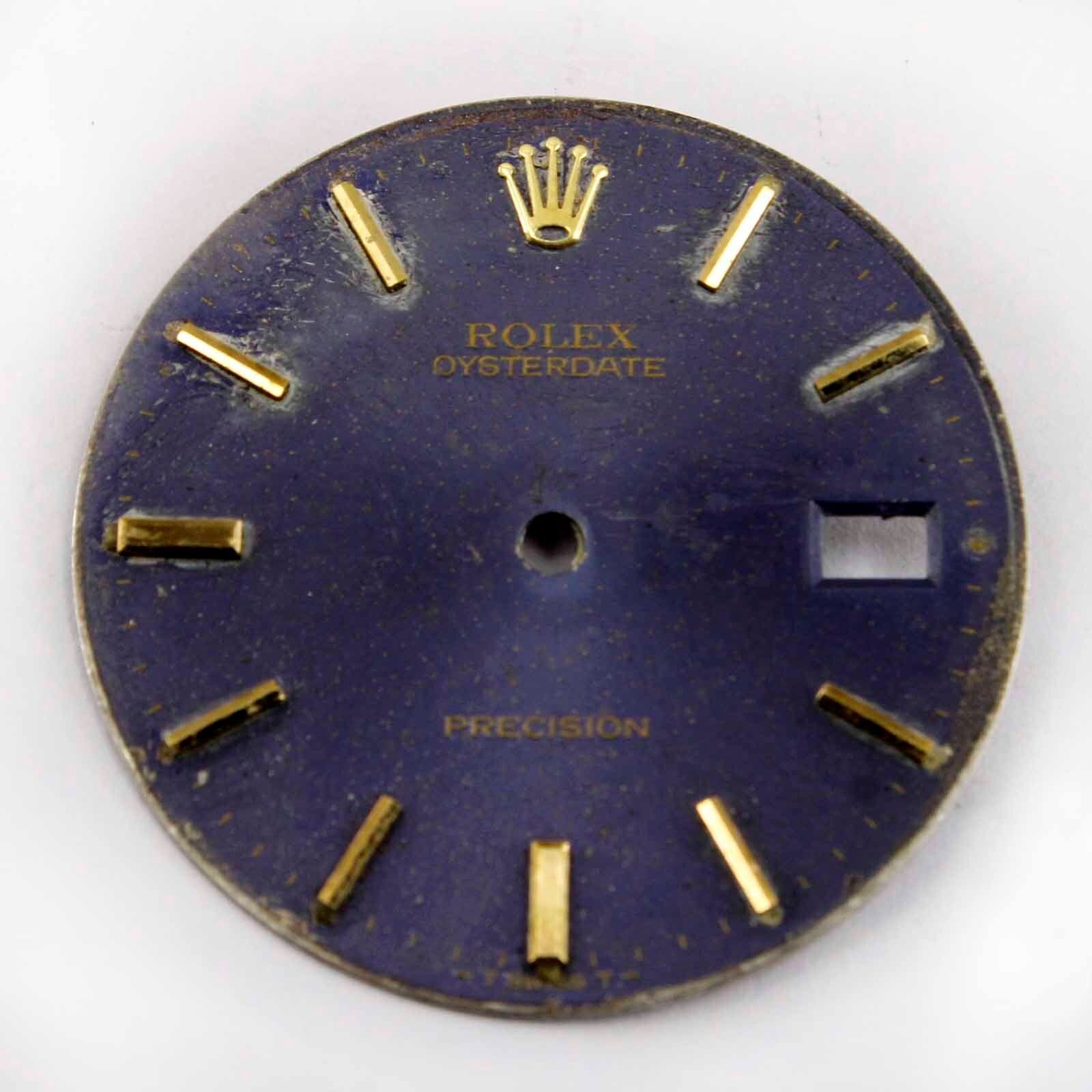 Genuine ROLEX Oysterdate Precision Watch Ref 6694 Vintage Blue Dial for Spares