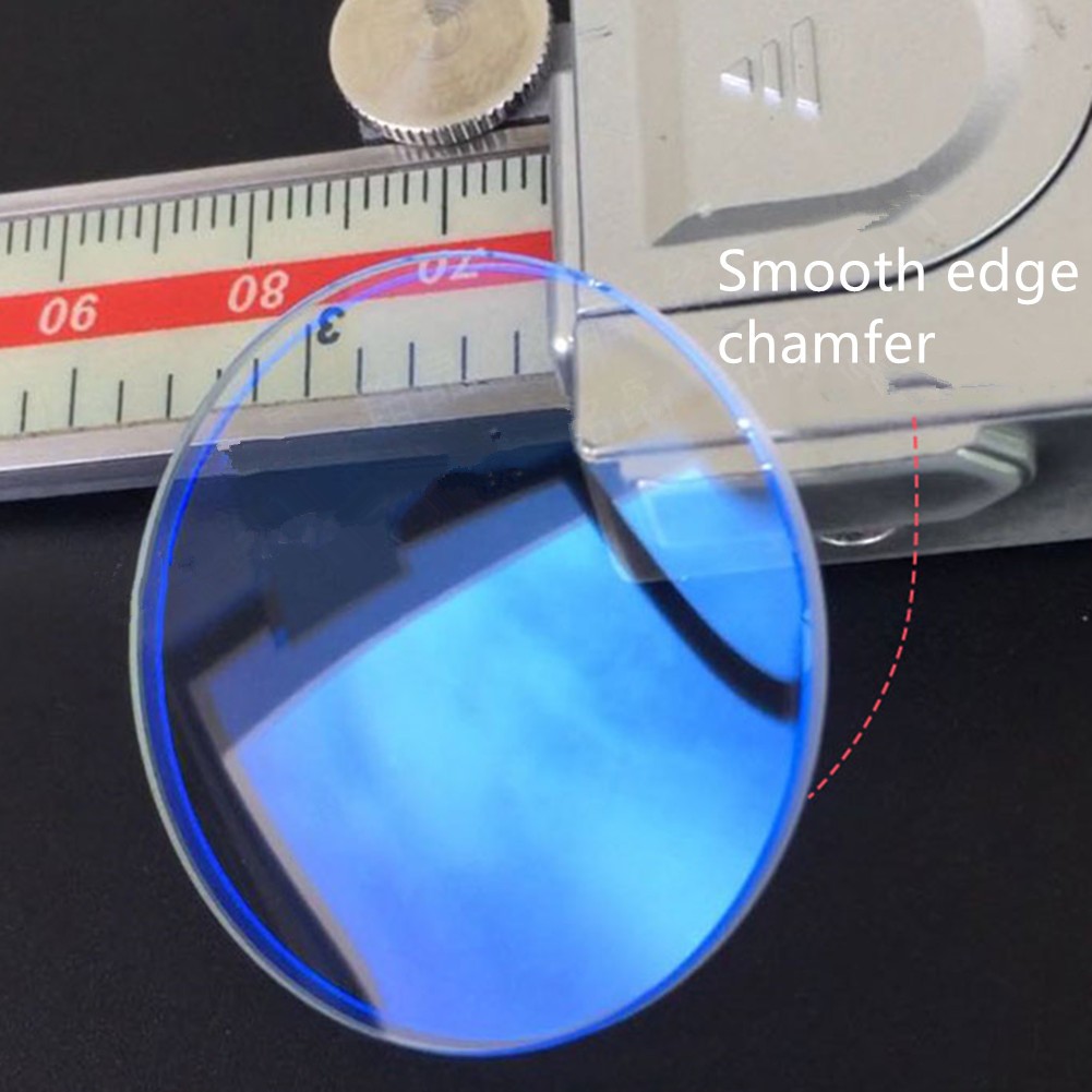 31.5mm 1.2mm Thick Blue AR Coated Double Dome Mineral Watch Glass Crystal