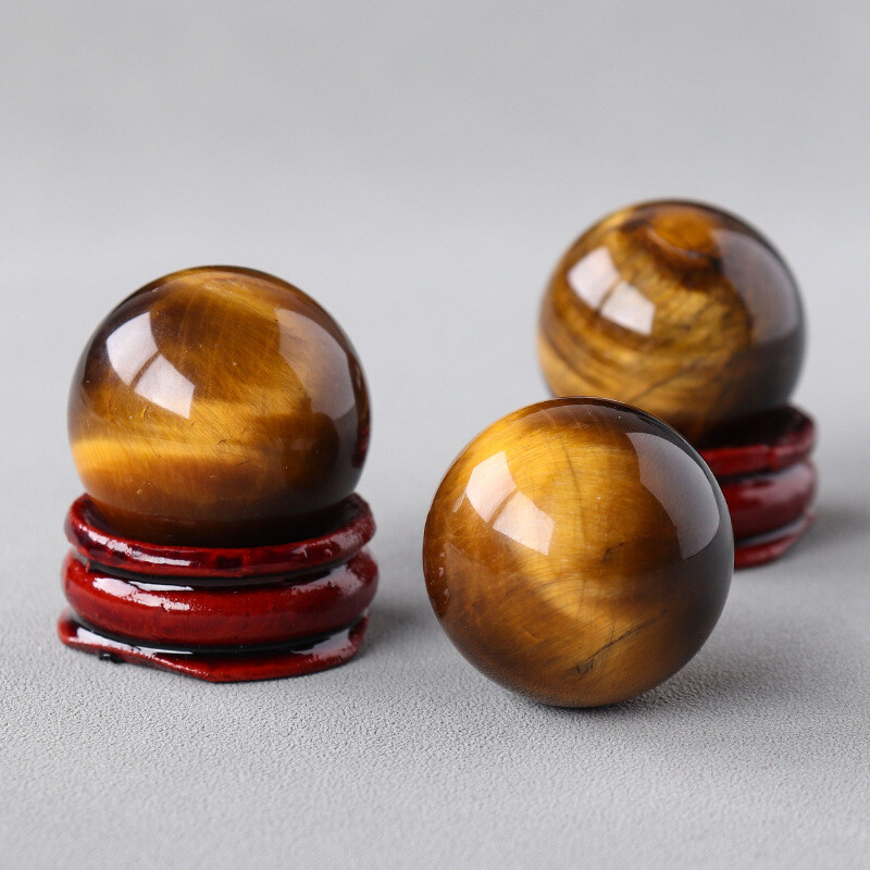 Natural Crystal Sphere Healing Stone Ball Reiki Feng Shui Meditation Desk Decor